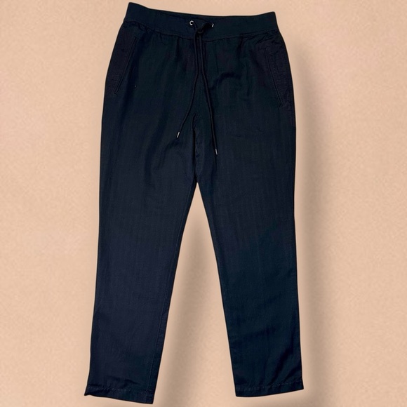 NWT James Perse ‘Classic Hino Tapered Drawstring Waist Pants’ in Black Size 2/M - Picture 6 of 15